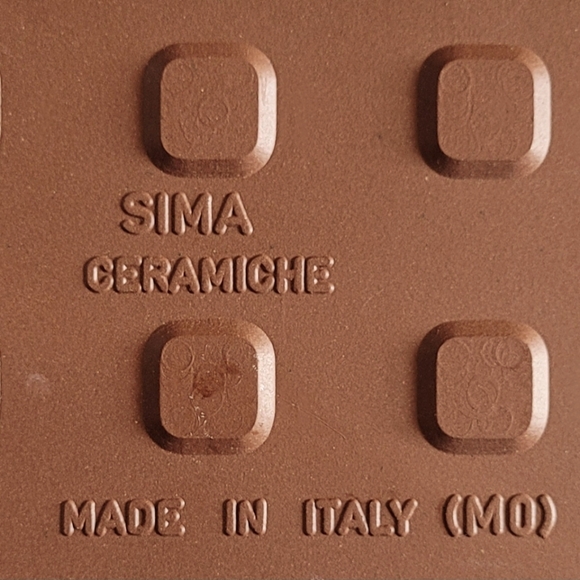 Italian Sima Ceramiche Tile Handpainted & Glazed Bird 6" x 6" - Picture 3 of 4